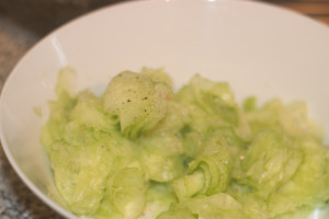 Pfeffer auf die Gurken